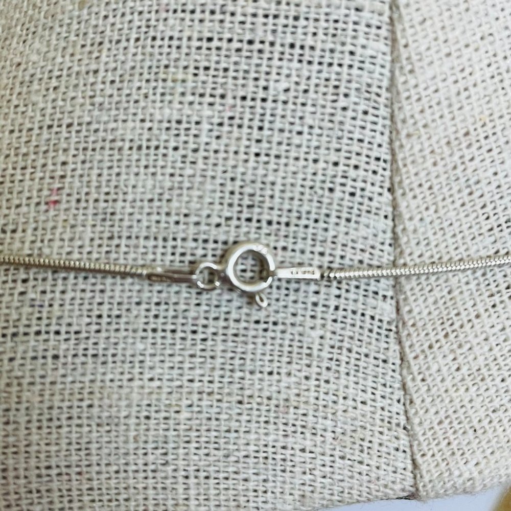 Dainty Snake Chain 925 Sterling Silver Italy Stamped 20” - Picture 4 of 4